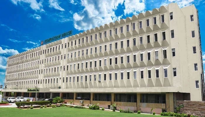 The Federation of Pakistan Chambers of Commerce & Industry (Federation House) building is seen in this image. — FPCCI website/File