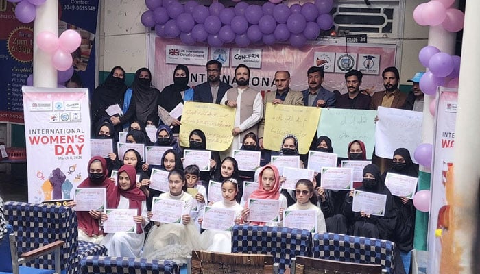 An image from the International Women’s Day event arranged by the District Youth Office in collaboration with Muslim Hands and the Upper Dir district administration on March 8, 2026. — Facebook@DistrictYouthOfficeDirUpper
