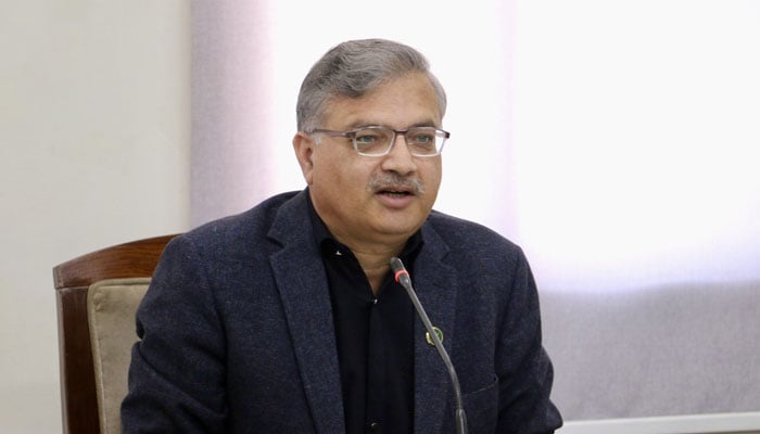 Prof. Dr Nasir Mahmood, Vice Chancellor, Allama Iqbal Open University (AIOU), speaks during the closing ceremony of a 20-day ‘Translation and Tajweed of the Quran Course on March 9, 2026. —Facebook@AIOU.OfficialAccount