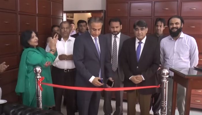 Punjab Chief Secretary Zahid Akhtar Zaman inaugurates the third phase of the Punjab Archives Digitisation Project on March 10, 2026. — Screengrab via Facebook@Chief Secretary Punjab