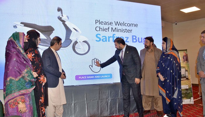 Balochistan Chief Minister, Mir Sarfraz Bugti, launches the Electric Bikes Scheme on March 11, 2026. — APP