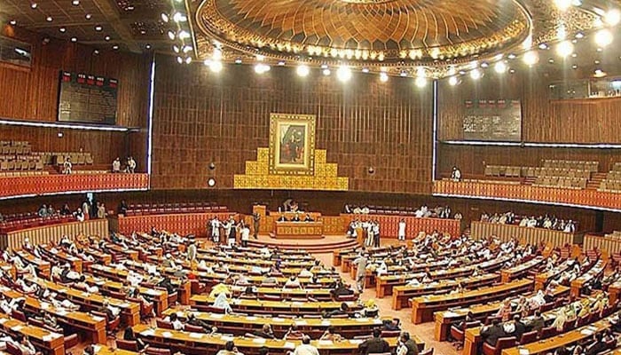 A file photo of the National Assembly of Pakistan.— The News/File