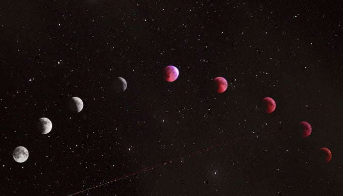 This representational image shows an astrological map in the sky with the moon changing position. — Unsplash