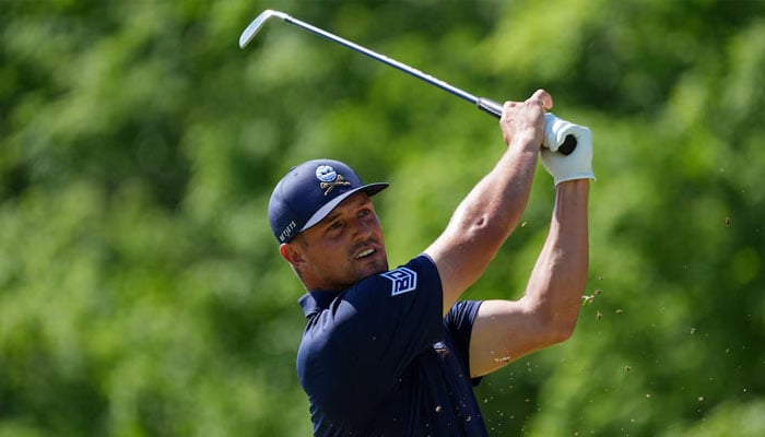 Bryson DeChambeau tees off on the eighth hole during the final round of the PGA Championship golf tournament at Valhalla Golf Club. — USA Today Sports/File