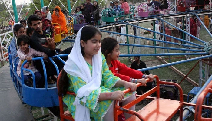 People gather to enjoy Eid festivities on the third day of Eid- ul-Fitar on April 12, 2024. — PPI