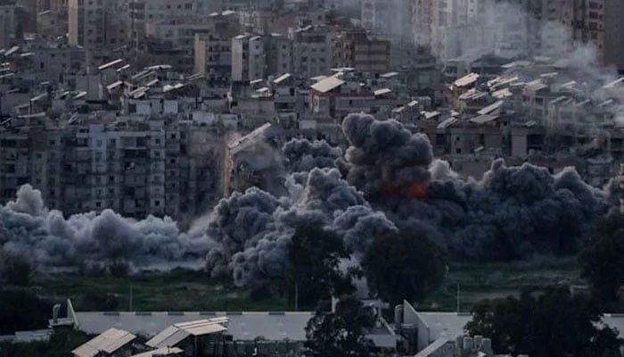Smoke rises after an Israeli strike on Beiruts southern suburbs, following an escalation between Hezbollah and Israel amid the US-Israeli conflict with Iran, Lebanon, March 6, 2026. — Reuters