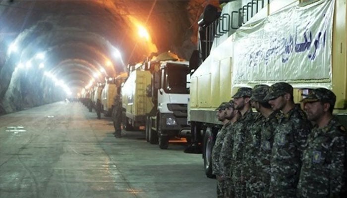 A view of Iran’s underground missile facility. —Fars News Agency/File