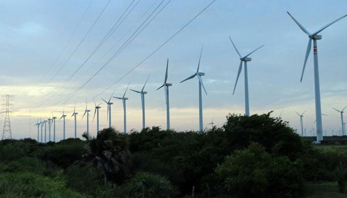 A representational image of wind turbines at a wind farm. — AFP/File