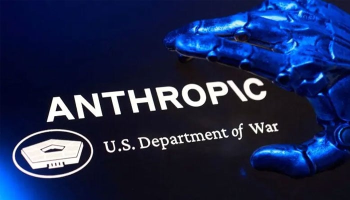 US Department of War and Anthropic logos are seen in this illustration taken March 1, 2026. — Reuters