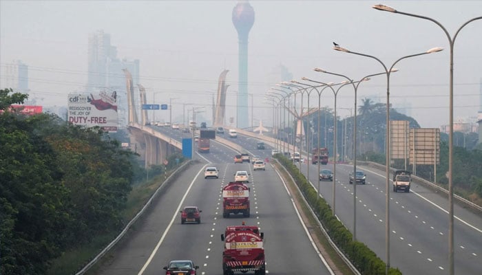 Fuel tankers, along with other vehicles, enter Colombo, Sri Lanka, March 18, 2026. — AFP