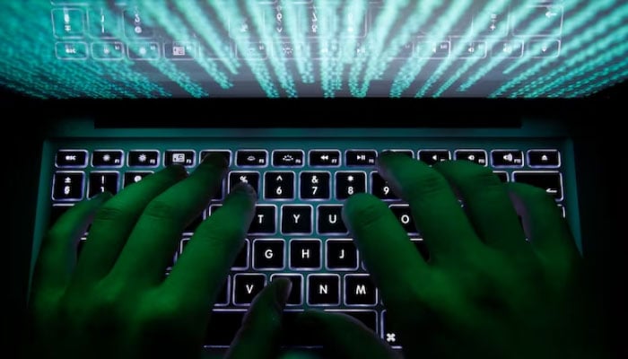 This representational images shows a man typing on a computer keyboard. — Reuters/File