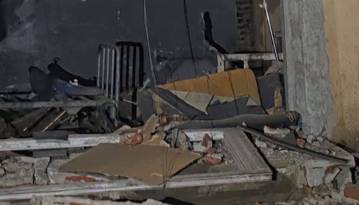 Al Deain Teaching Hospital in East Darfurs capital, after the attack.—X@DrTedros