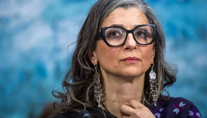 Francesca Albanese, the UN’s special rapporteur on the rights situation in the Palestinian territories. —AFP/File