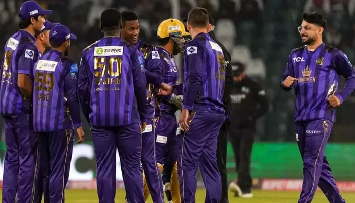 An undated picture of former Pakistan Super League (PSL) champions Quetta Gladiators. —PCB/File