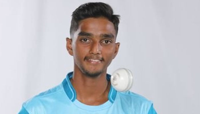 Young spinner Momin Qamar. —X@mominqamar2/File