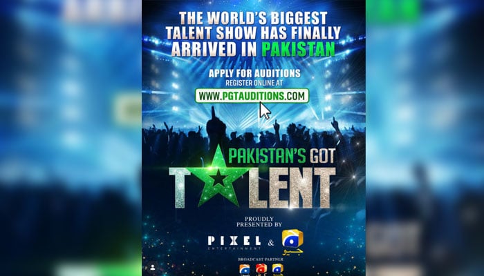 Poster of Pakistan Got Talent. —Instagram@harpalGeo/File
