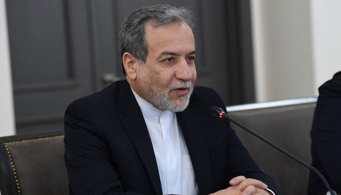 Irans Foreign Minister Abbas Araghchi attends a meeting with his Armenian counterpart in Yerevan, Armenia, on March 25, 2025. — AFP