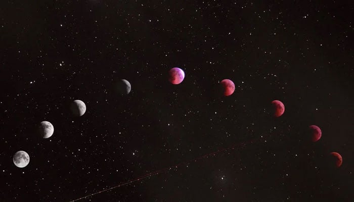 This representational image shows an astrological map in the sky with the moon changing position. — Unsplash