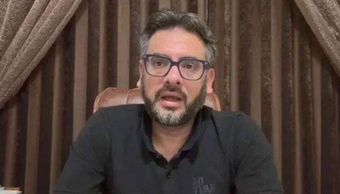 KP Finance Minister Muzammil Aslam speaks in a video message. — Screengrab via YouTube@MuzzammilsDeskTCA/File