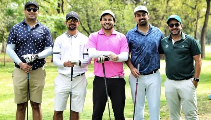 Some golfers are seen in a group photo on March 27, 2026. — Facebook@jazamangolf