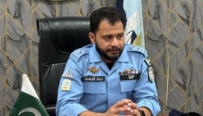 Senior Superintendent of Police (Operations) for Islamabad, Ali Raza Qazi, seen during a meeting on November 9, 2025. — Facebook@islamabadpolice