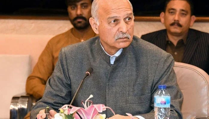 Senator Mushahid Hussain chairs the meeting of the Sub-Committee of Public Accounts Committee (PAC) at Parliament House on January 13, 2023. — X/NA_Committees