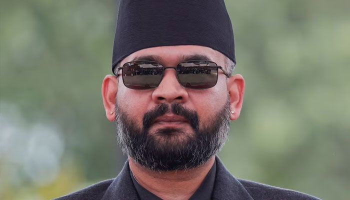 Newly appointed Prime Minister Balendra Shah, popularly known as Balen, looks on during his oath ceremony at Shital Niwas, presidential building in Kathmandu, Nepal, March 27, 2026. — Reuters