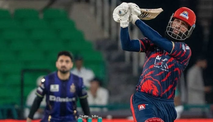 Karachi Kings’ all-rounder Moeen Ali in action. —PCB