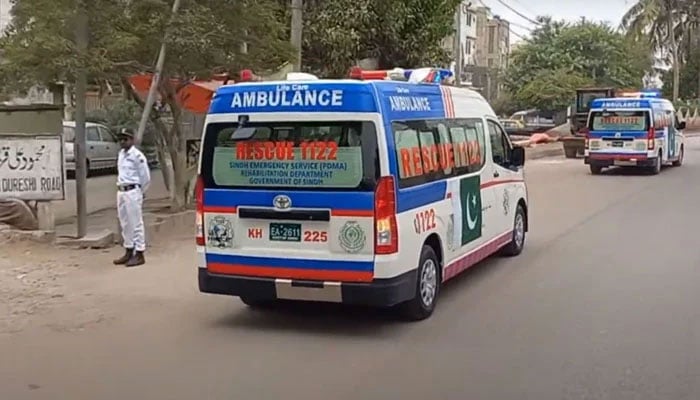 This representational image shows an SIEHS 1122 ambulance on the road. — Screengrab via YouTube@@siehspk/File