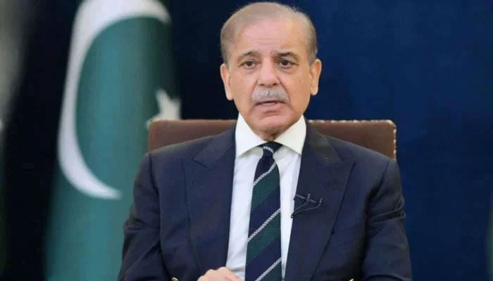 Prime Minister Muhammad Shehbaz Sharif addresses nation in Islamabad, on May 7, 2025. —PID