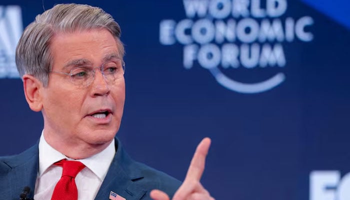 US Treasury Secretary Scott Bessent attends the 56th annual World Economic Forum (WEF) meeting in Davos, Switzerland, January 20, 2026.—Reuters