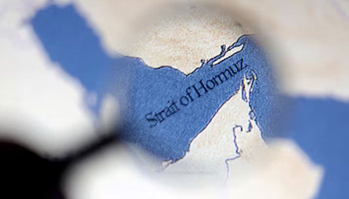 A map showing the Strait of Hormuz is seen in this illustration taken June 22, 2025.—Reuters