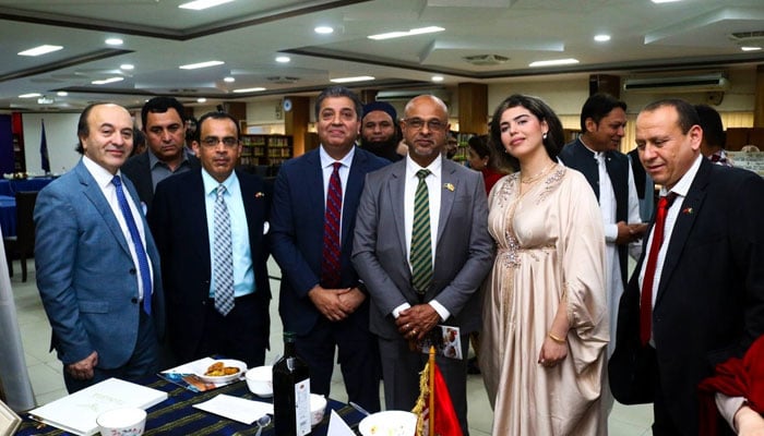 Tunisian Charge d’ Affaires (CdA) Ms Dorasaf Maaroufi is seen at a ceremony to celebrate 70th anniversary of Tunisia’s independence at the Centre for Afghanistan, Middle East & Africa (CAMEA), Institute of Strategic Studies Islamabad (ISSI) on March 30, 2026. — Facebook@embassytunpak