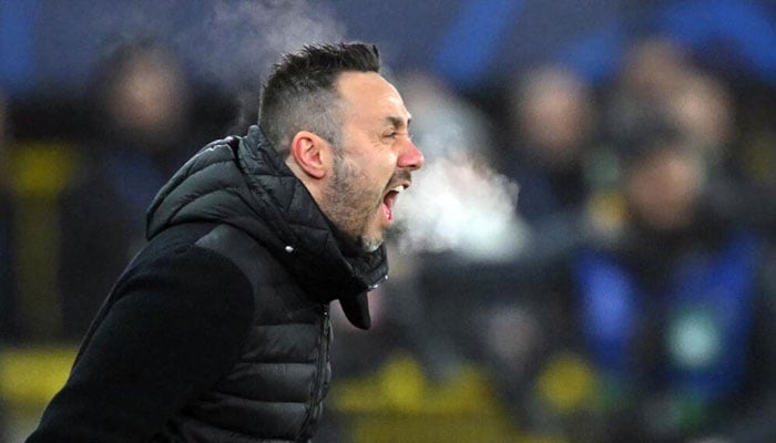 Roberto De Zerbi is seen in this image. —AFP/File