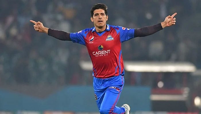 Karachi Kings pacer Mir Hamza. — PSL/File
