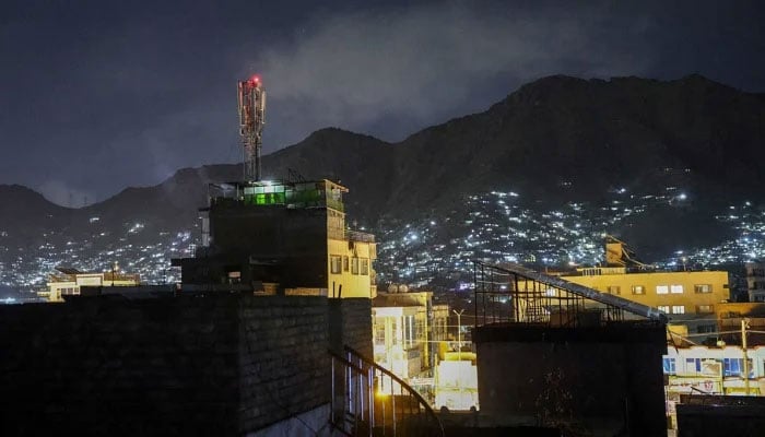 Smoke rises after an explosion in what the Afghan Taliban said was a Pakistani air strike in Kabul, Afghanistan, March 16, 2026.— Reuters