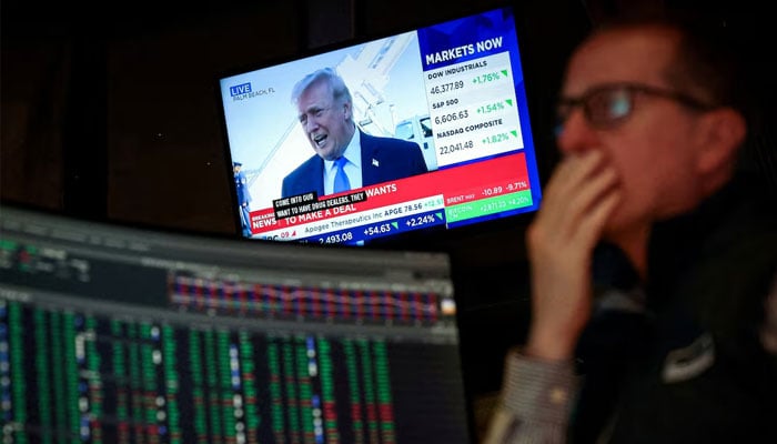 A trader works on the floor at the New York Stock Exchange (NYSE) in New York City, US, March 23, 2026.—Reuters