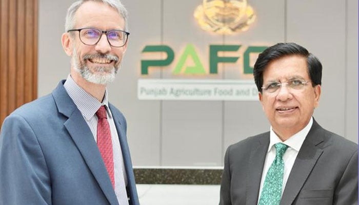 The image shows a glimpse from the event when Punjab Agriculture, Food and Drug Authority (PAFDA) has signed a Memorandum of Understanding (MoU) with Forman Christian College on March 31, 2026. — Facebook@pafda.official
