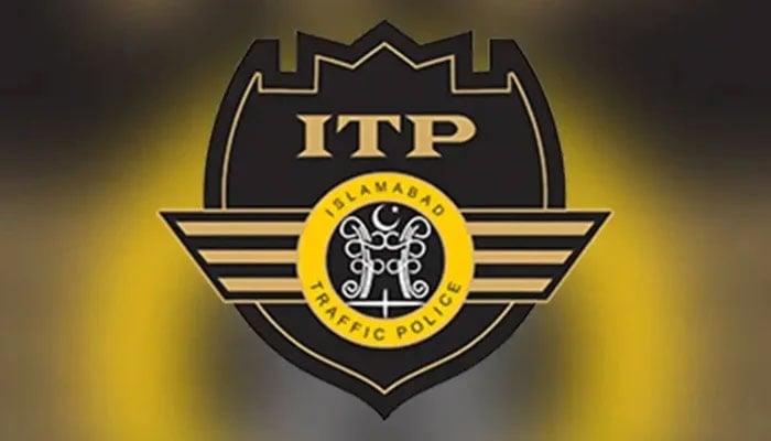 The Islamabad Traffic Police (ITP) logo can be seen. — APP/File