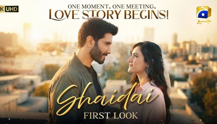 Poster of the first look of the upcoming drama serial “Shaidai”. —YouTube/GeoTV/File