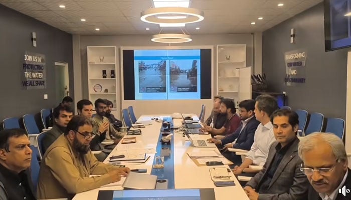 The third board meeting of the Water and Sanitation Agency (WASA) Lahore is in progress at Wasa Head Office on April 1, 2026. — Facebook@lahorewasa/Screengrab