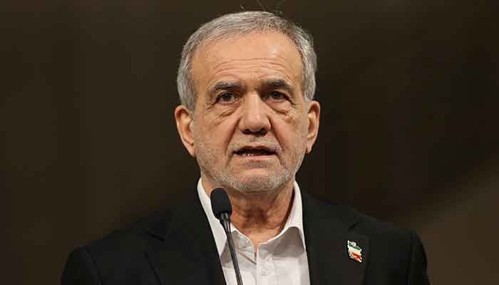 Iranian President Masoud Pezeshkian looks on as he attends a press conference with Emir of Qatar Sheikh Tamim bin Hamad Al Thani (not pictured), in Tehran, Iran, February 19, 2025. — Reuters