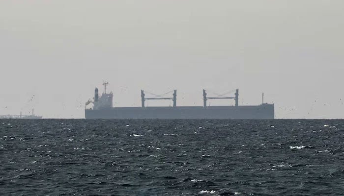 A cargo ship in the Gulf, near the Strait of Hormuz, as seen from northern Ras al-Khaimah, near the border with Oman’s Musandam governance, amid the US-Israeli conflict with Iran, in United Arab Emirates, March 11, 2026.—Reuters