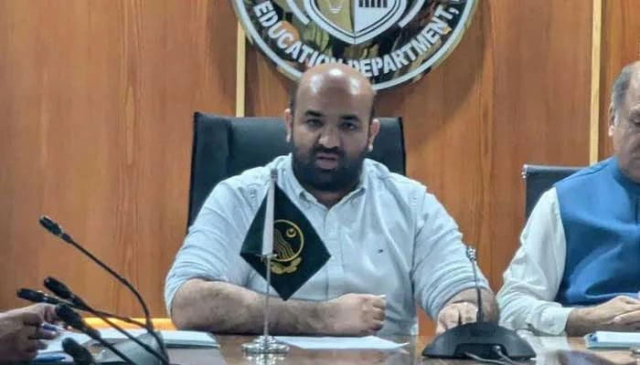 Punjab Minister for Education Rana Sikandar Hayat chairs a meeting. — Facebook@RanaSikandarHayat.Official/File