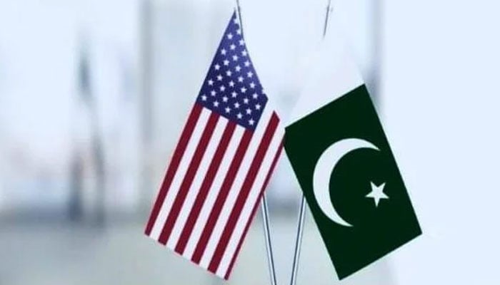 An image of the US and Pakistan flags. — Anadolu/File