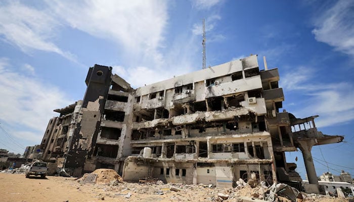 The damaged Al-Shifa Hospital during the war in Gaza City, March 31, 2026.—Reuters