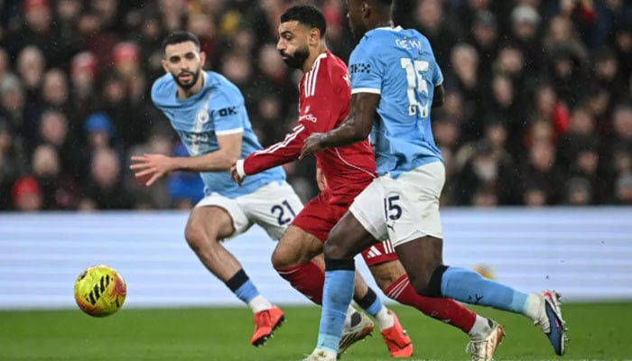 Mohamed Salah faces Manchester City for the final time as a Liverpool player. — AFP/File