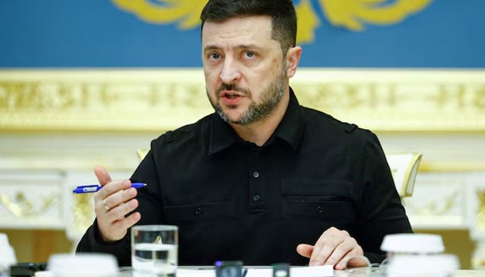 Ukraines President Volodymyr Zelenskiy speaks as he answers a question during a meeting with the media, amid Russias attack on Ukraine, in Kyiv, Ukraine November 7, 2025. — Reuters