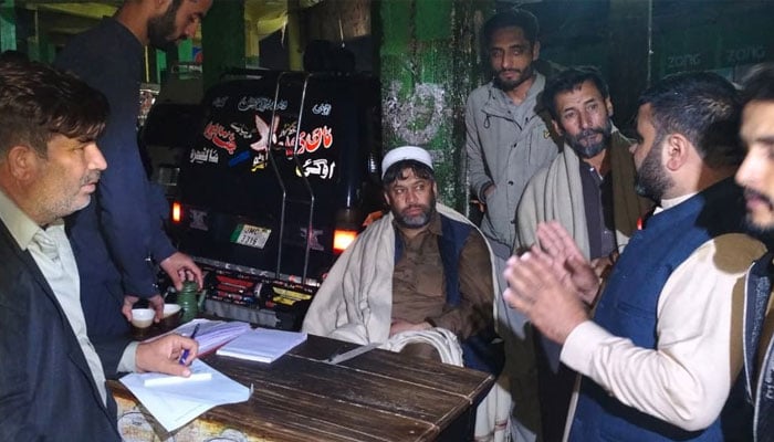 The image shows a sight at the general bus stand in Mansehra on April 4, 2026. —  Facebook@TMAMansehra