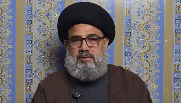 MWM Central Vice Chairman Allama Ahmed Iqbal Rizvi is seen in a video message on March 21, 2026. — X@mwmpakofficial/screengrab